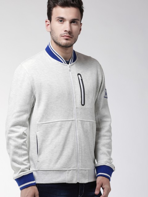 

Tommy Hilfiger Men Grey Melange Solid Sweatshirt