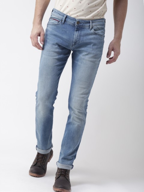 

Tommy Hilfiger Men Blue Simon Skinny Fit Mid-Rise Clean Look Stretchable Jeans