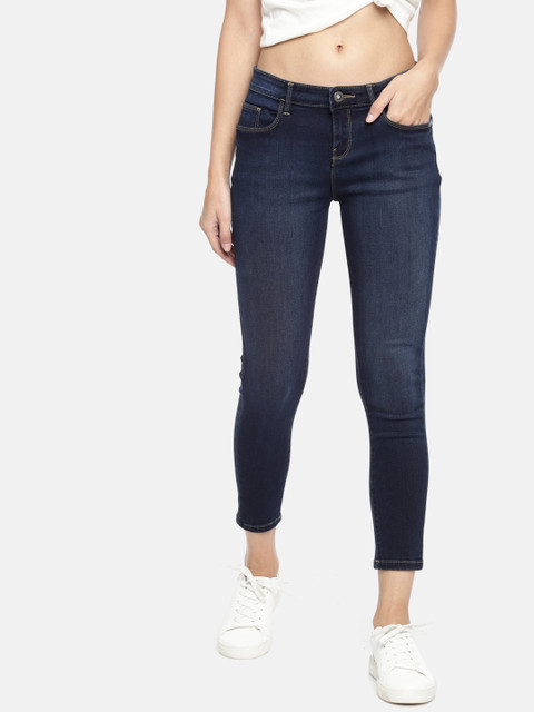 

Jealous 21 Women Blue Hottie Slim Fit Mid-Rise Clean Look Stretchable Ankle Length Jeans