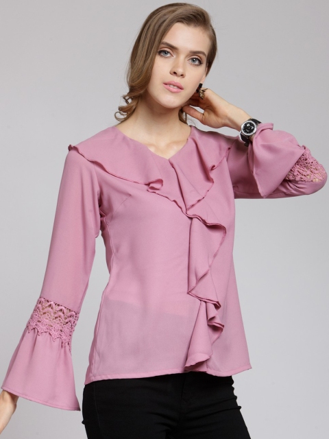 

plusS Women Pink Solid Top
