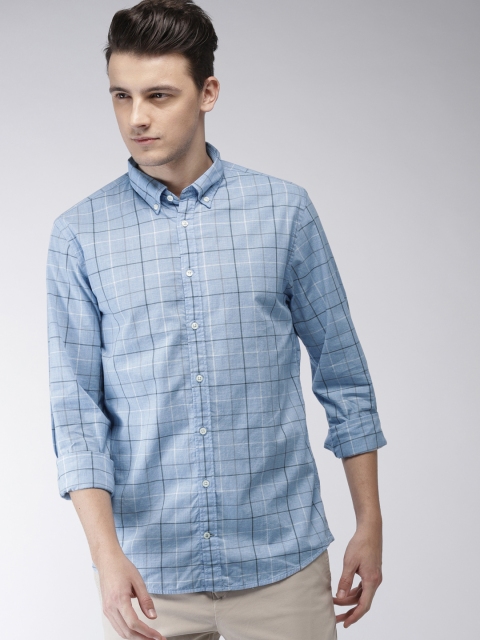 

Tommy Hilfiger Blue & Grey Checked Shirt