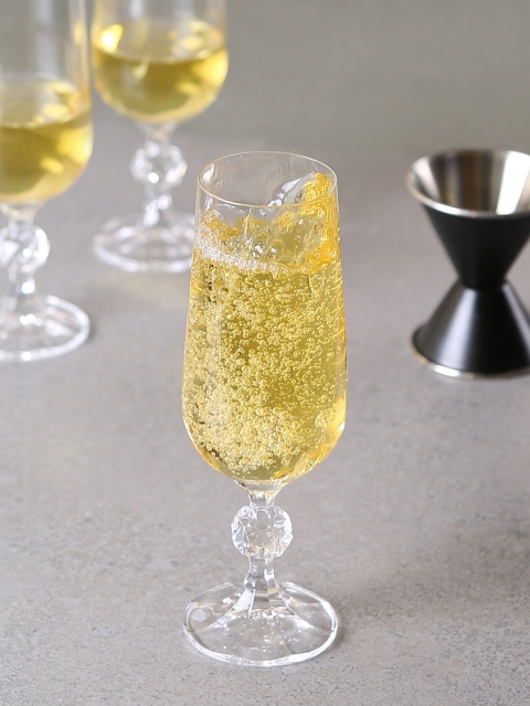 

Bohemia Crystal Claudia Champagne Flute Glass 180ml set of 6Pcs, Transparent