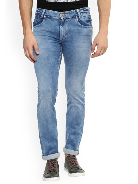 

Mufti Men Blue Regular Fit Mid-Rise Clean Look Stretchable Jeans