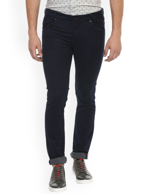 

Mufti Men Navy Blue Slim Fit Mid-Rise Clean Look Stretchable Jeans