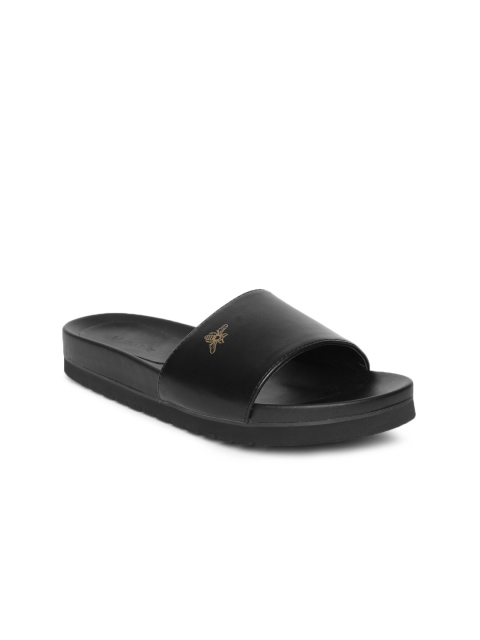 

Allen Solly Women Black Solid Open Toe Flats