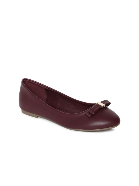 

Allen Solly Women Burgundy Solid Ballerinas