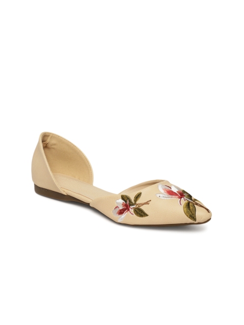 

Allen Solly Women Beige Embroidered Flat Shoes