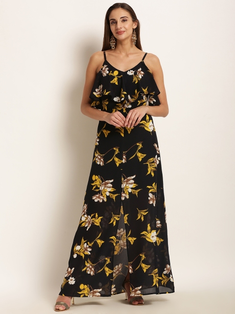 

Harpa Women Black Printed Maxi Dress