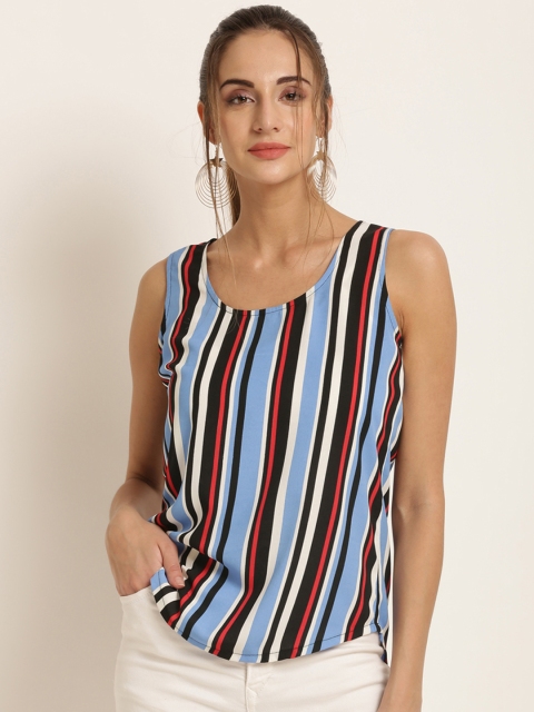 

Harpa Women Multicoloured Striped Top, Multi