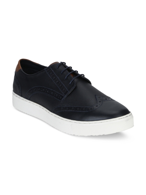 

Park Avenue Men Navy Blue Leather Sneakers