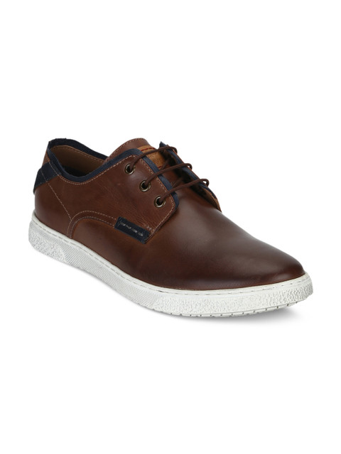 

Park Avenue Men Brown Leather Sneakers