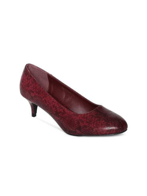 

Allen Solly Women Maroon Snakeskin Texture Pumps