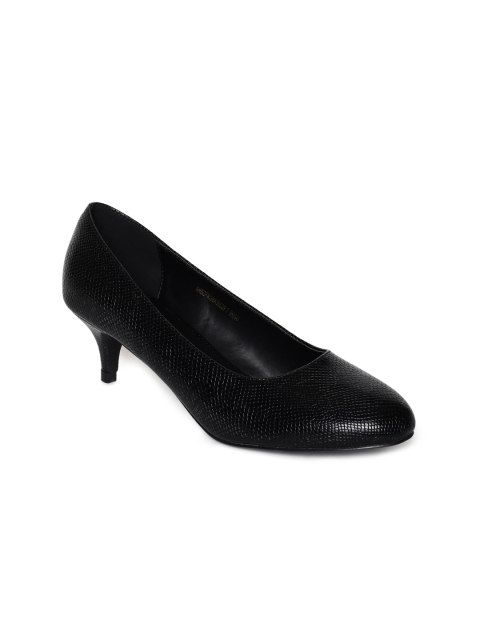 

Allen Solly Women Black Snakeskin Texture Pumps