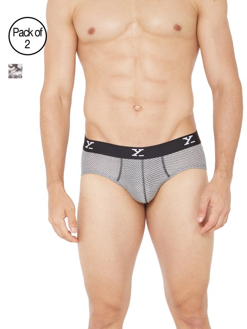 

XYXX Men Pack of 2 Modal Ultra Soft Micro Modal Briefs XYBRF2PCKN186XL, White