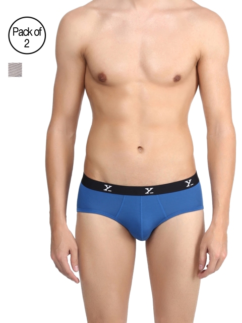 

XYXX Men Pack of 2 Micro Modal Ultra Soft Micro Modal Briefs XYBRF2PCKN189XL, Grey