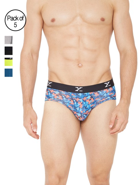 

XYXX Men Pack of 5 Ultra Soft Micro Modal Briefs XYBRF5PCKN71XL, Yellow