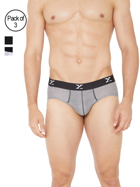 

XYXX Men Pack of 3 Ultra Soft Micro Modal Briefs XYBRF3PCKN283XL, White