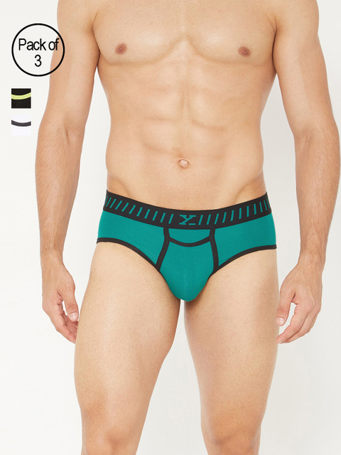 

XYXX Men Pack of 3 Briefs XYBRF3PCKN252, Blue