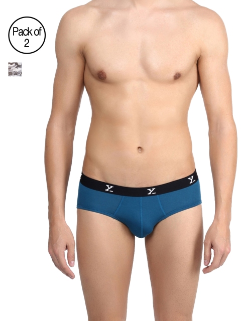 

XYXX Men IntelliSoft Antimicrobial Micro Modal Pack of 2 Vibe Briefs XYBRF2PCKN181S, White