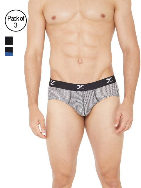 

XYXX Men Pack of 3 Ultra Soft Micro Modal Briefs XYBRF3PCKN282XL, Blue