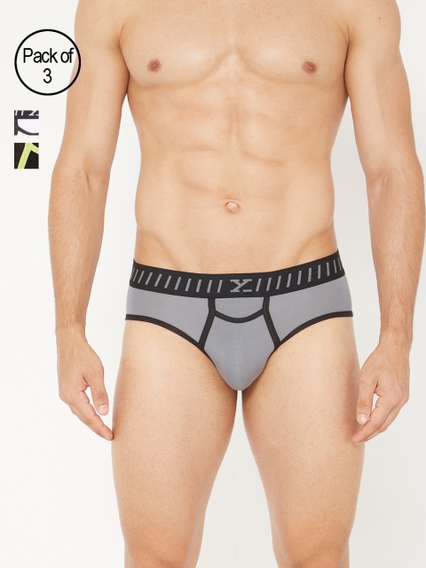 

XYXX Men Pack of 3 Briefs XYBRF3PCKN246, Black