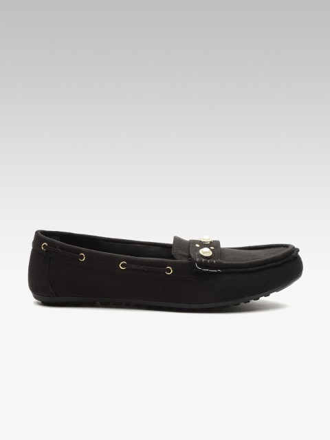 

Carlton London Women Black Beaded Loafers