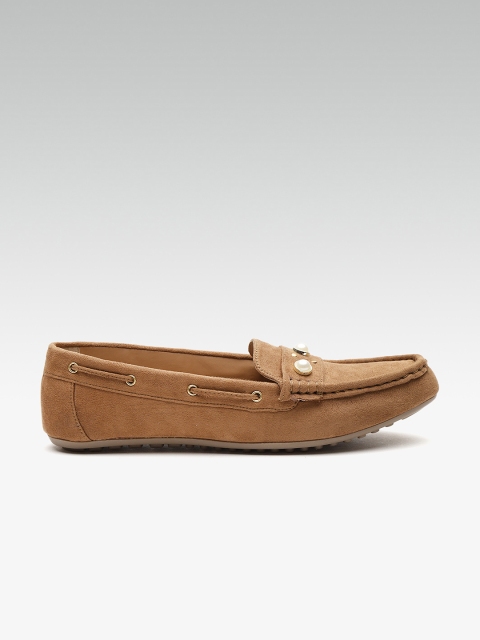 

Carlton London Women Brown Beaded Loafers