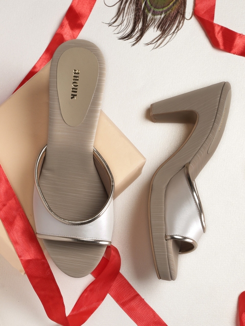 

Anouk Women Off-White Solid Heels