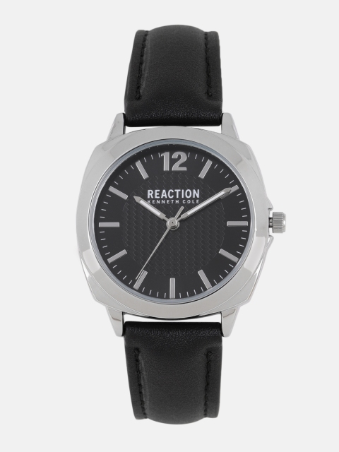 

REACTION KENNETH COLE Women Black Textured Analogue Watch RK50108001