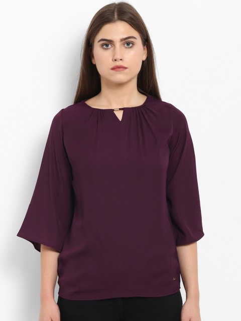 

Park Avenue Women Purple Solid Top
