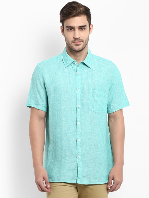 

Parx Men Sea Green Slim Fit Solid Casual Shirt