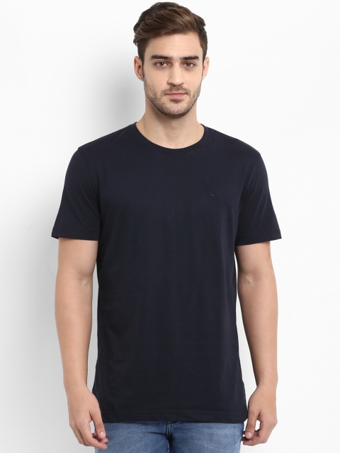 

Parx Men Black Solid Round Neck T-shirt