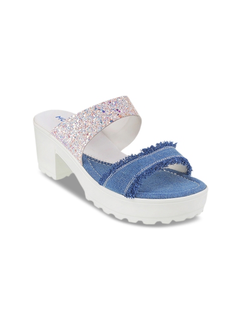 

Mochi Women Blue Colourblocked Sandals