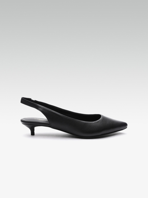 

Carlton London Women Black Solid Pumps