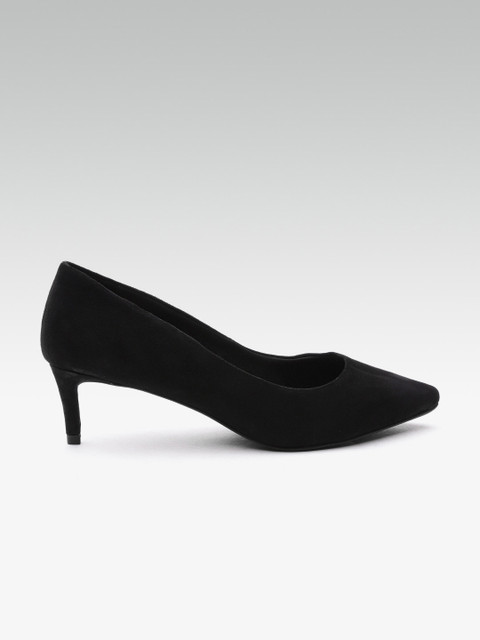 

Carlton London Women Black Solid Pumps