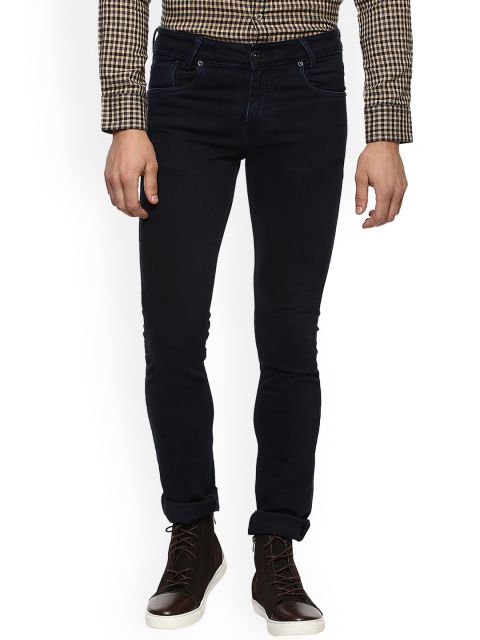 

Mufti Men Navy Blue Slim Fit Solid Regular Trousers