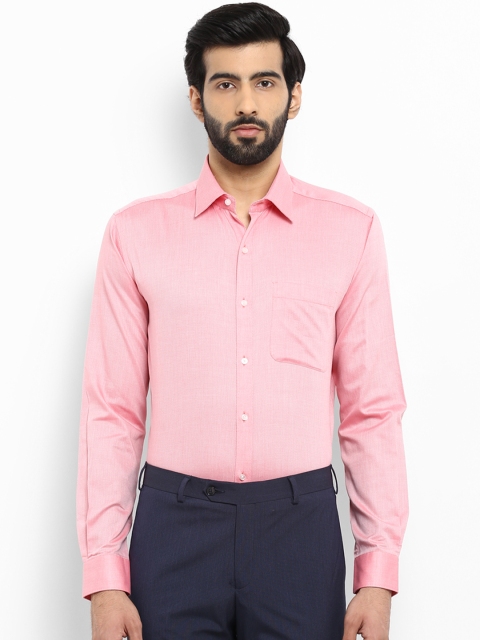 

Raymond Men Red Slim Fit Self Design Formal Shirt