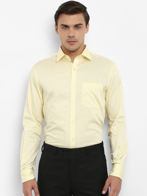 

Raymond Men Yellow Regular Fit Solid Formal Shirt