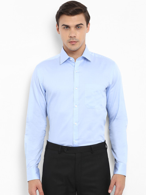 

Raymond Men Blue Regular Fit Solid Formal Shirt