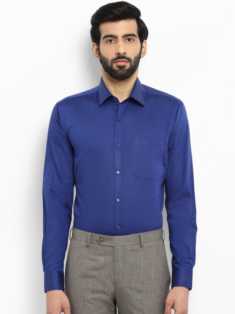 

Raymond Men Blue Regular Fit Solid Formal Shirt