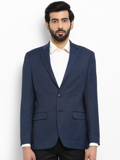 

Raymond Men Dark Blue Pure Cotton Blazer