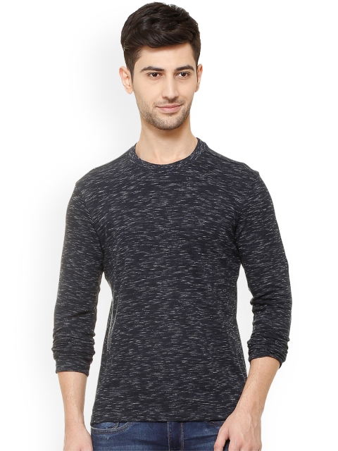 

Allen Solly Men Grey Melange Solid Round Neck T-shirt