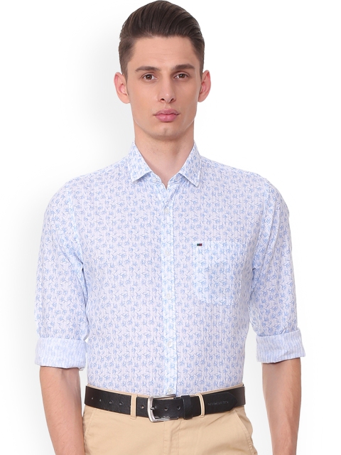 

Peter England Casuals Men Blue Slim Fit Printed Semiformal Shirt