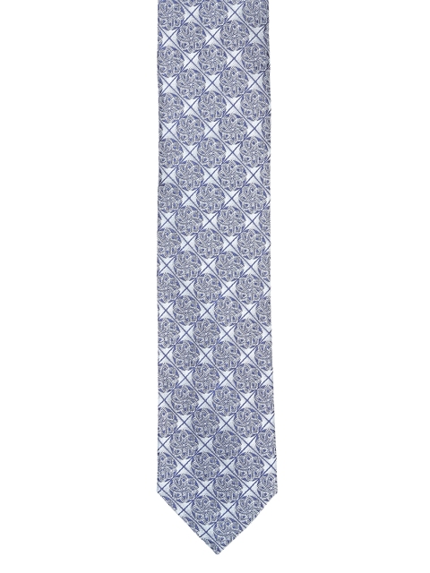 

Louis Philippe Blue Woven Design Skinny Tie