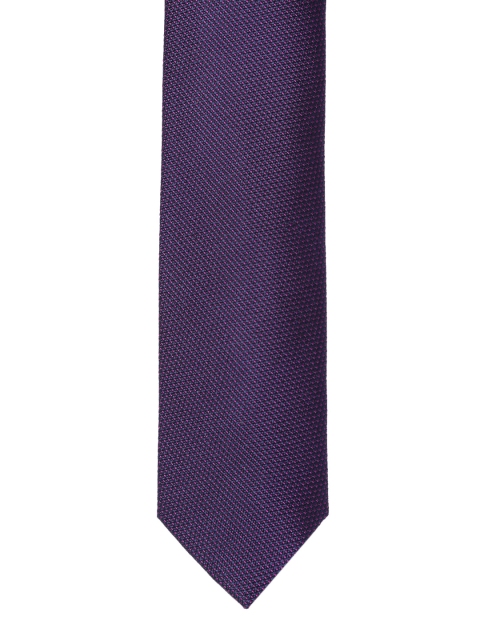 

Louis Philippe Men Purple Woven Design Tie