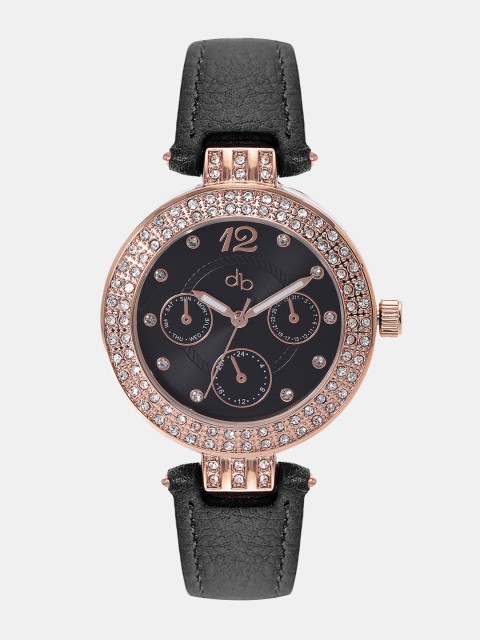 

DressBerry Women Black Analogue Watch