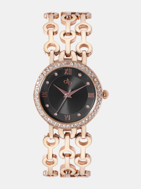 

DressBerry Women Charcoal Grey Analogue Watch S016-B