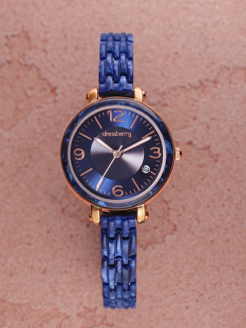

DressBerry Women Navy Blue Analogue Watch U005-B