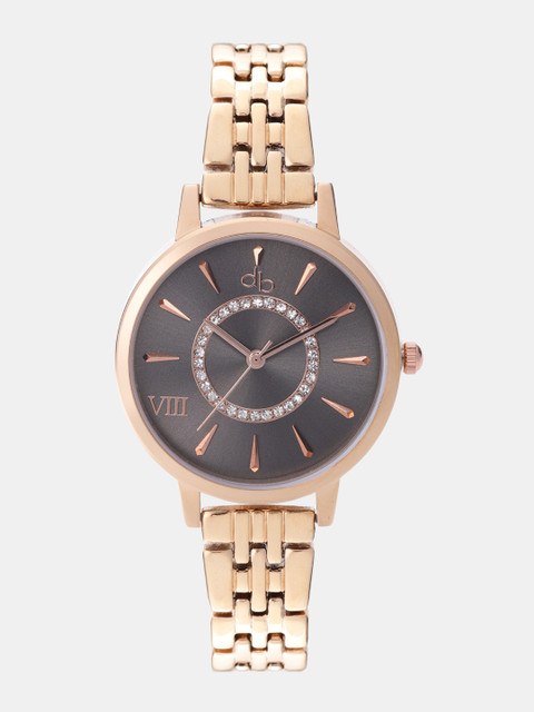 

DressBerry Women Gunmetal-Toned Analogue Watch S009-A, Metallic