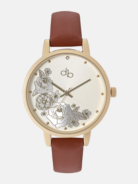 

DressBerry Women Gold-Toned Analogue Watch DB18-3A